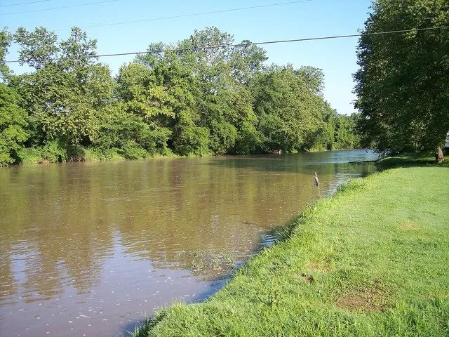 The Walhonding River at Warsaw, Ohio