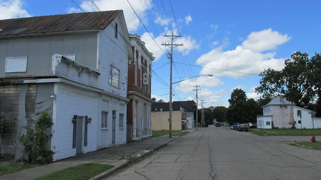 Looking north on South Water Street in Williamsport.