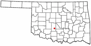 Adapted from Wikipedia's OK county maps by Seth Ilys.