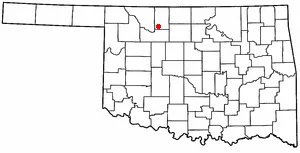 Adapted from Wikipedia's OK county maps by Seth Ilys.