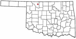 Adapted from Wikipedia's OK county maps by Seth Ilys.