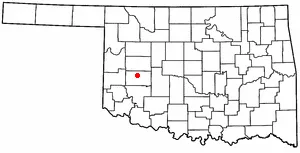 Adapted from Wikipedia's OK county maps by Seth Ilys.