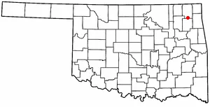 Adapted from Wikipedia's OK county maps by Seth Ilys.