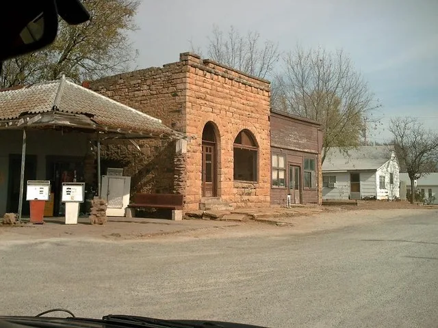 This is a photo of the remaining buildings on the north side of the Central business district in Blackburn . Photo taken November 19 .