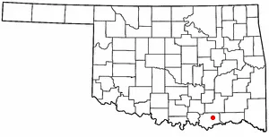 Adapted from Wikipedia's OK county maps by Seth Ilys.