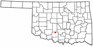 Adapted from Wikipedia's OK county maps by Seth Ilys.