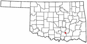 Adapted from Wikipedia's OK county maps by Seth Ilys.