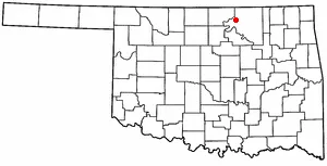 Adapted from Wikipedia's OK county maps by Seth Ilys.