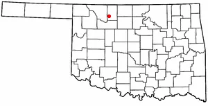 Adapted from Wikipedia's OK county maps by Seth Ilys.