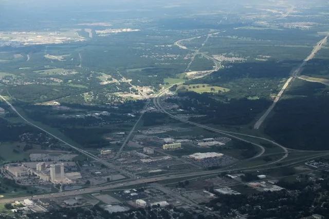 I-44 at OK66 With Bypassed Turnpike Section - Catoosa (50619249636).jpg