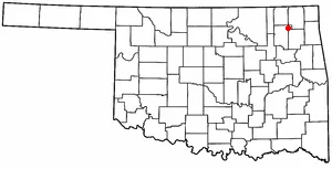 Adapted from Wikipedia's OK county maps by Seth Ilys.