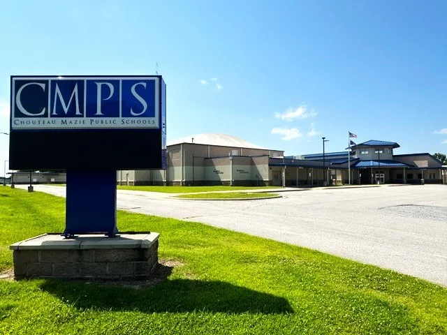 Chouteau Mazie Public Schools campus in Chouteau, 7-2026