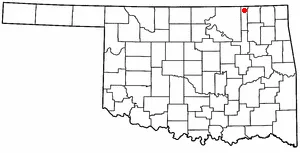 Adapted from Wikipedia's OK county maps by Seth Ilys.