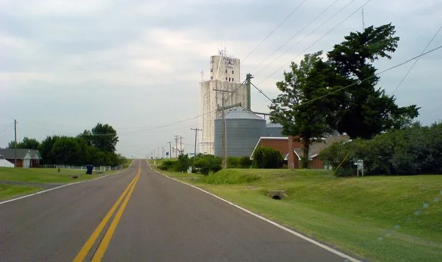 Corn, OK - from the east
