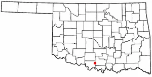 Adapted from Wikipedia's OK county maps by Seth Ilys.