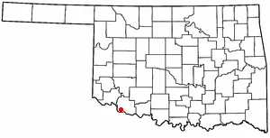 Adapted from Wikipedia's OK county maps by Seth Ilys.