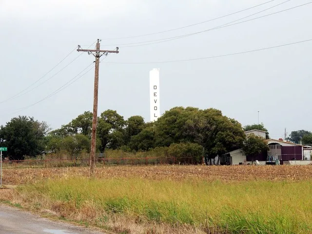 Rural town of Devol, Oklahoma located two and one-half miles from the Red River in the State of Oklahoma southwest quadrant.