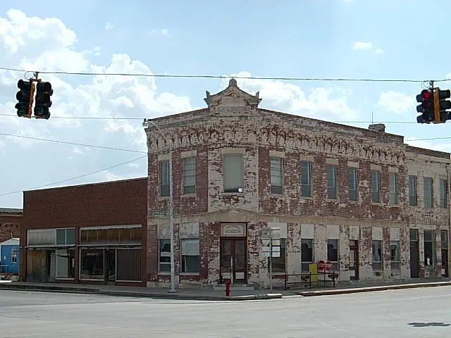 Corner of Sheb Wooley and Roger Miller streets. The two main streets of Erick, Oklahoma are named after two musicians from the area.