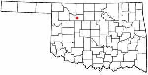 Adapted from Wikipedia's OK county maps by Seth Ilys.