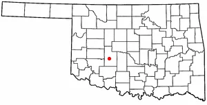 Adapted from Wikipedia's OK county maps by Seth Ilys.