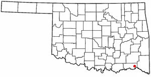 Adapted from Wikipedia's OK county maps by Seth Ilys.