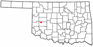 Adapted from Wikipedia's OK county maps by Seth Ilys.