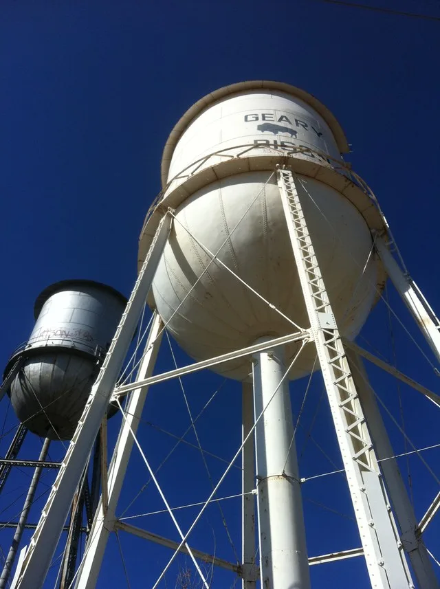 City of Geary water towers.