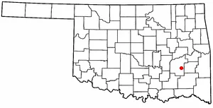 Adapted from Wikipedia's OK county maps by Seth Ilys.