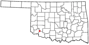 Adapted from Wikipedia's OK county maps by Seth Ilys.
