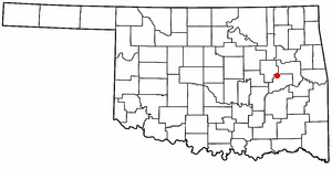 Adapted from Wikipedia's OK county maps by Seth Ilys.
