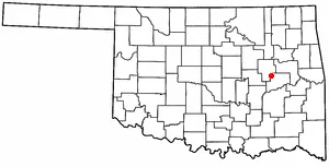 Adapted from Wikipedia's OK county maps by Seth Ilys.