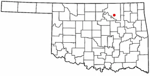 Adapted from Wikipedia's OK county maps by Seth Ilys.