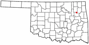 Adapted from Wikipedia's OK county maps by Seth Ilys.
