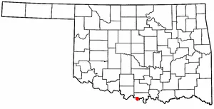 Adapted from Wikipedia's OK county maps by Seth Ilys.