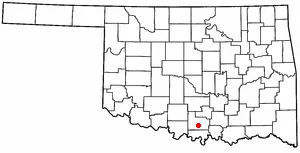 Adapted from Wikipedia's OK county maps by Seth Ilys.