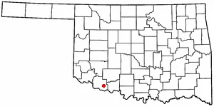 Adapted from Wikipedia's OK county maps by Seth Ilys.