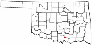 Adapted from Wikipedia's OK county maps by Seth Ilys.