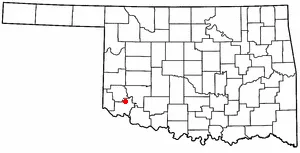 Adapted from Wikipedia's OK county maps by Seth Ilys.