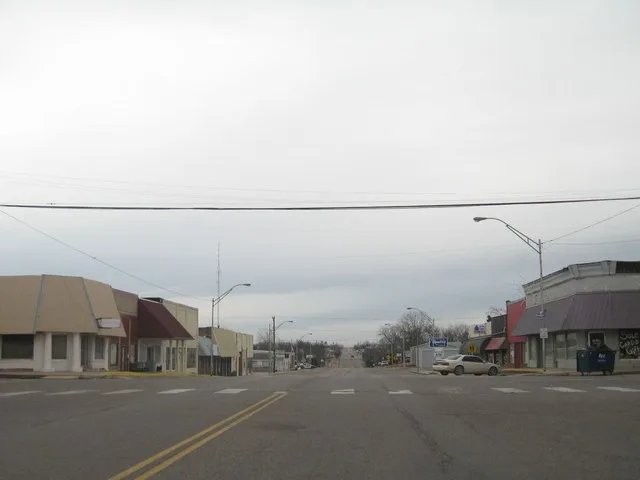 U.S. Route 62 in Meeker, Oklahoma.