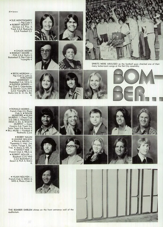 Page 38 from the Midwest City High School 1977 yearbook, Bomber 77