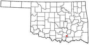Adapted from Wikipedia's OK county maps by Seth Ilys.