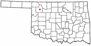 Adapted from Wikipedia's OK county maps by Seth Ilys.