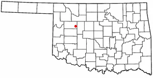 Adapted from Wikipedia's OK county maps by Seth Ilys.