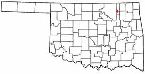 Adapted from Wikipedia's OK county maps by Seth Ilys.