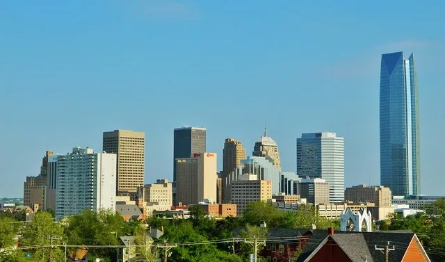 The Central Business District of downtown Oklahoma City.