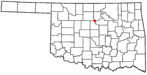 Adapted from Wikipedia's OK county maps by Seth Ilys.