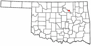 Adapted from Wikipedia's OK county maps by Seth Ilys.