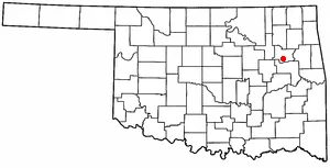 Adapted from Wikipedia's OK county maps by Seth Ilys.