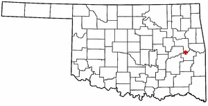 Adapted from Wikipedia's OK county maps by Seth Ilys.