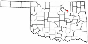 Adapted from Wikipedia's OK county maps by Seth Ilys.
